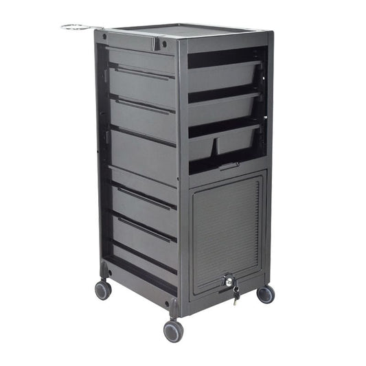 Lotus Locky Trolley with Locking Doors Black