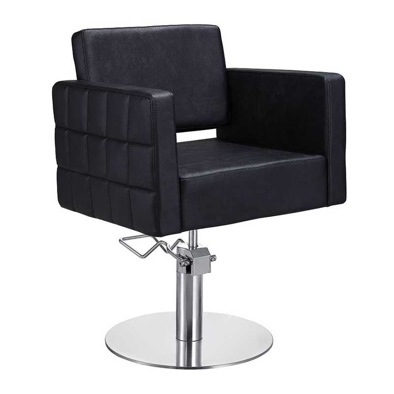 Lotus Washington Styling Chair Black with Round Base