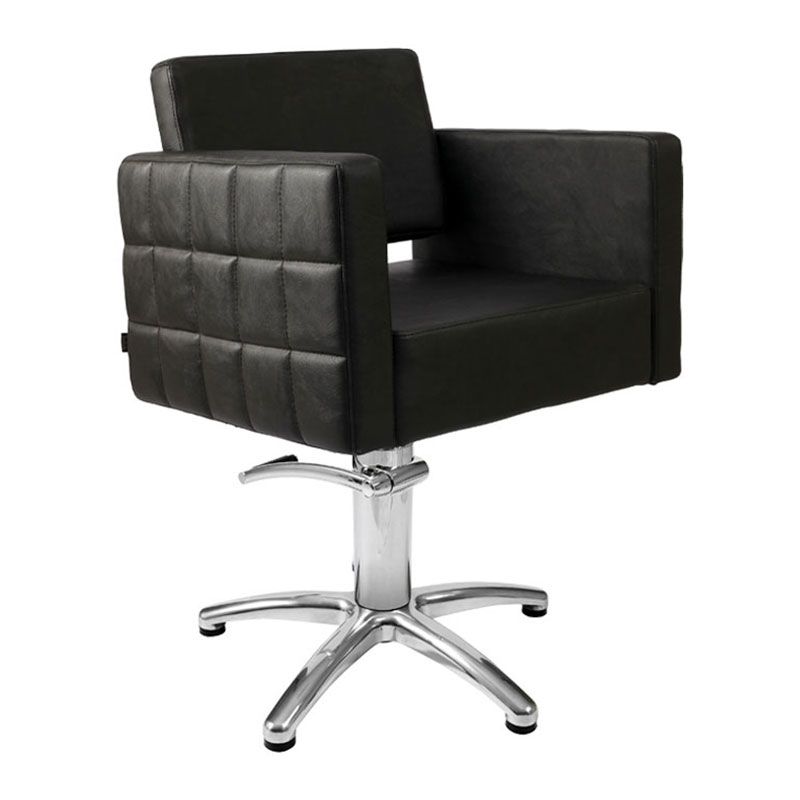 Lotus Washington Styling Chair Black with Round Base