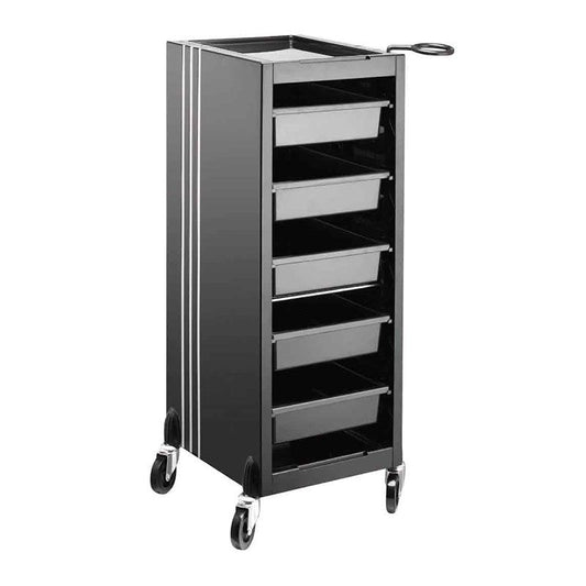 Lotus Linea 5 Drawer Trolley Black